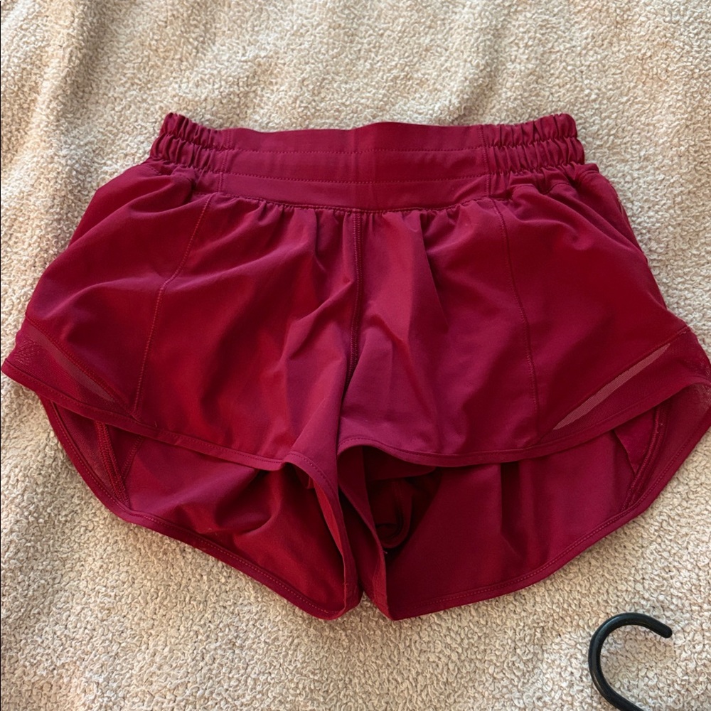 maroon Athletic lululemon Shorts